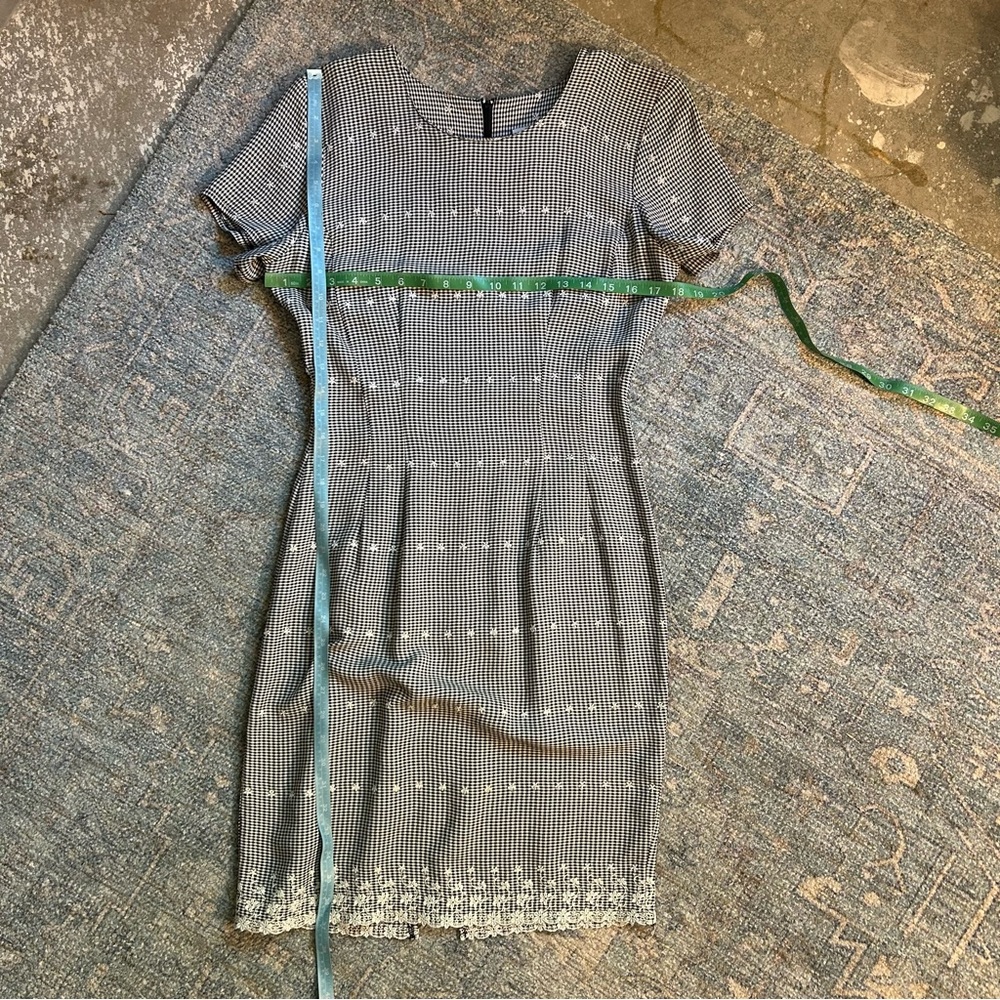 Chic Black and White Patterned Atina by Karen Crosby Dress